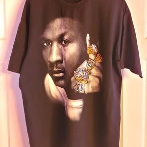 Michael Jordan championship rings shirt